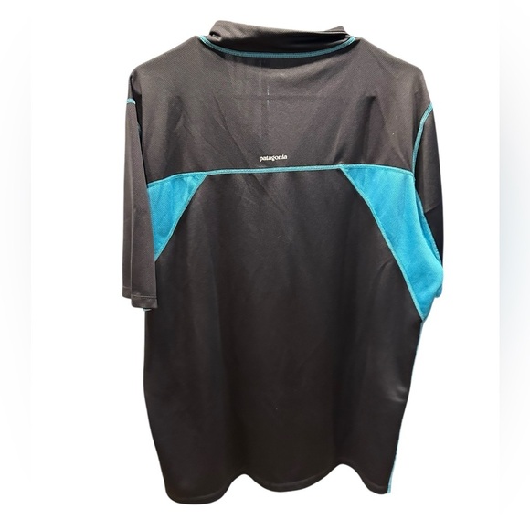 Patagonia Black and Blue Half-Zip Shirt size XL - Picture 5 of 8